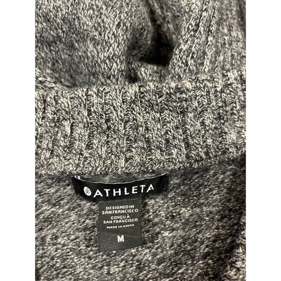Athleta Women's sz M Sweater Wool Blend Comfy Athlesure Heavy V-Neck - Picture 3 of 10